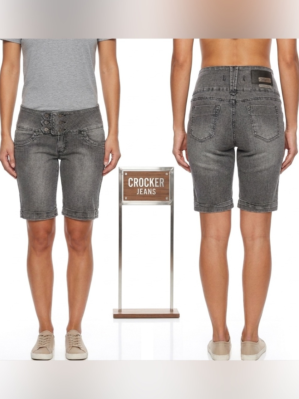 Crocker Jeans Cuffed Denim Shorts 44 (28)